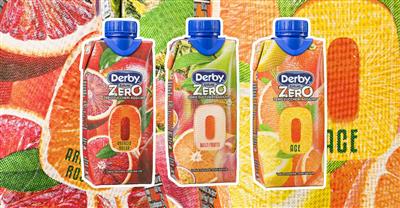 Derby Blue Zero, la frutta si beve nel tetra anche per il consumo on-the-go