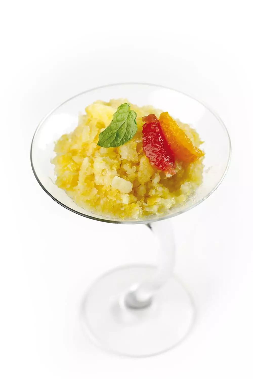 Granita di ananas, pepe e peperoncino