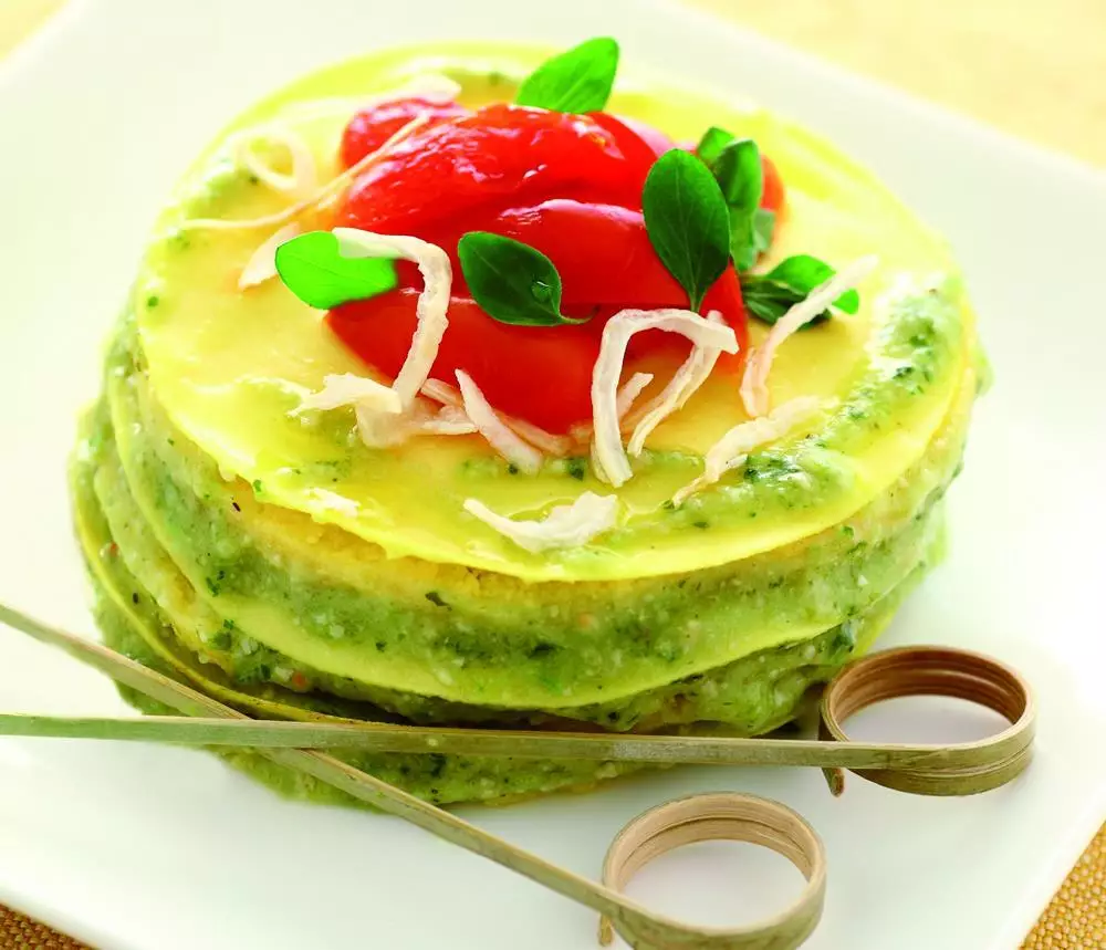 Lasagna al pesto e bagnacauda