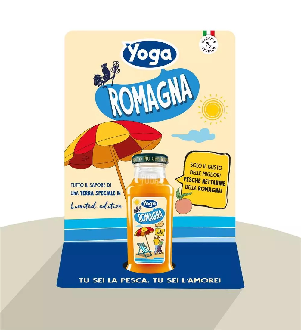 Yoga Romagna Limited Edition Pesca Nettarina, ecco il succo di frutta della Romagna!