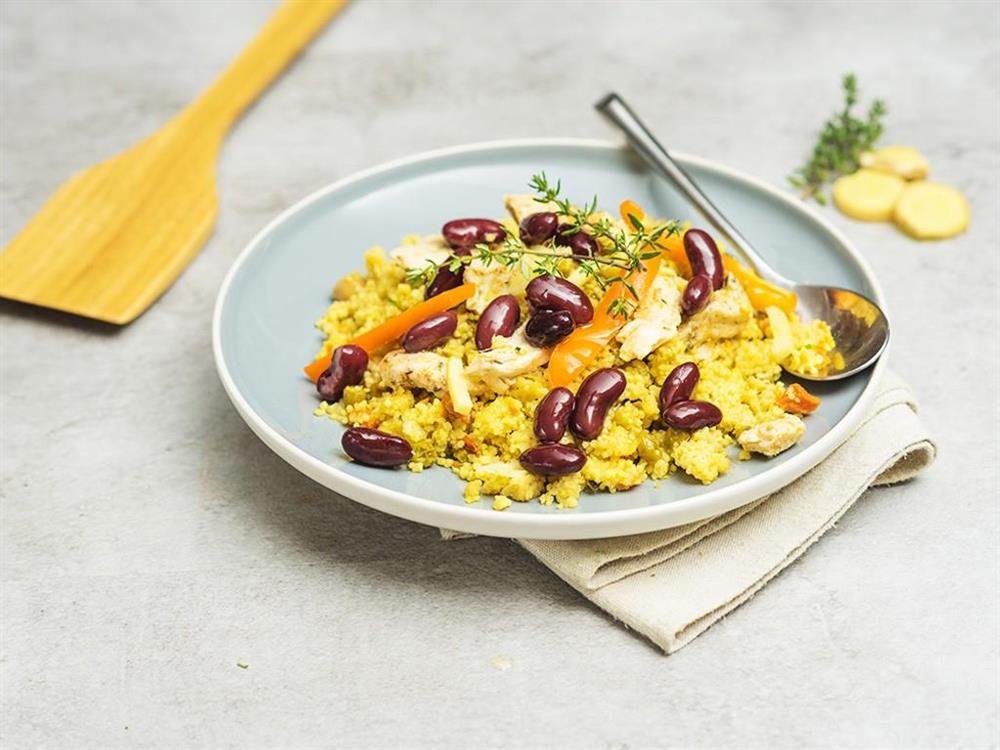 Cous cous con pollo grigliato e zenzero