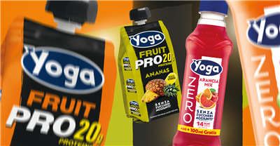 Due nuove proposte firmate Yoga per il canale HORECA: in arrivo Yoga ZERO nel formato PET 500ml e Yoga Fruit PRO in cheerpack 250ml