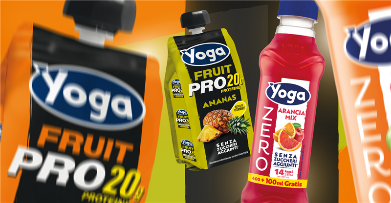 Due nuove proposte firmate Yoga per il canale HORECA: in arrivo Yoga ZERO nel formato PET 500ml e Yoga Fruit PRO in cheerpack 250ml