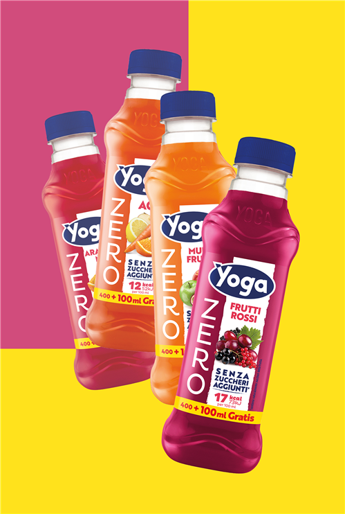Due nuove proposte firmate Yoga per il canale HORECA: in arrivo Yoga ZERO nel formato PET 500ml e Yoga Fruit PRO in cheerpack 250ml