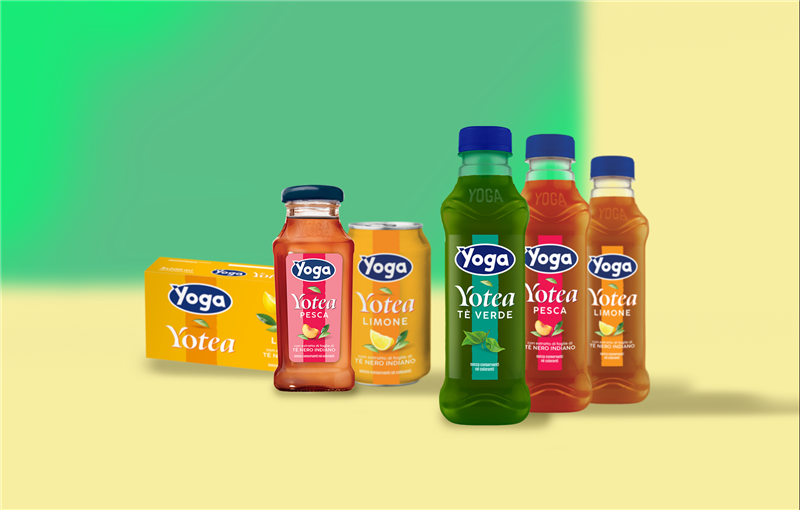 YOTEA: nuovo look e nuovo formato per il tè freddo firmato Yoga