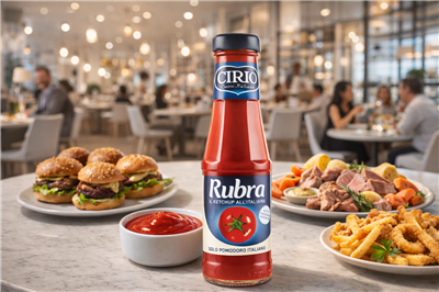 Rubra Cirio, il ketchup all’italiana, entra nel mondo dell’HORECA